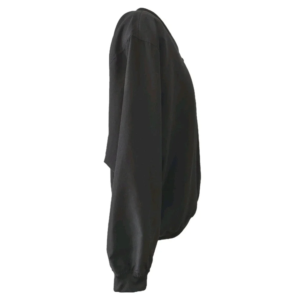 Badger Sport Windbreaker Pullover Large Mens York Logo Black V-Neck Gorp‎ Core
